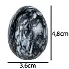Фигурка Яйцо Натуральный Камень 4,8х3,6х3,6 см Темно-серый (13099)