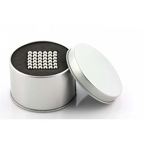 Головоломка Neocube 216 магнитных шариков 5 мм Серебристый (267617236)