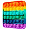 Антистресс Pop It сенсорная игрушка квадрат радуга