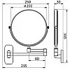 Зеркало косметическое Qtap Liberty ORO 1147 QTLIBORO1147 QTLIBORO1147