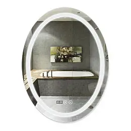 Зеркало с подсветкой и антизапотеванием Qtap Mideya LED DC-F801 600*800 QT2078F801W