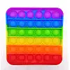 Антистресс Pop-it-Up игрушка Pop It квадрат Разноцветный (pi001)