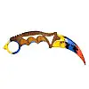 Нож керамбит Mic из CS GO Marble fade Сувенир-Декор (KAR-R)