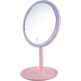 Зеркало с LED подсветкой WS круглое W8 Pink (kz174-hbr)