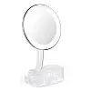 Зеркало UKC с LED подсветкой и органайзером XH-086 круглое White (kz195-hbr)