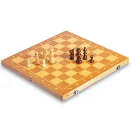 Шахматы настольная игра деревянные на магнитах SP-Sport W6704 39смx39см