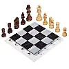 Шахматные фигуры деревянные с полотном PVC для игр SP-Sport 301P