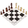 Шахматные фигуры деревянные с полотном ткань для игр SP-Sport 405P