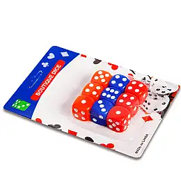 Кости игральные для игр SP-Sport IG-0541 р-р 1,6x1,6см 9 шт Красный с синим