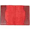 Кожаная обложка на паспорт GRANDE PELLE 11480 Красный