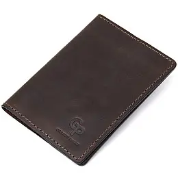Кожаная обложка на паспорт GRANDE PELLE 11481 Коричневый