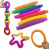 Игрушка антистресс трубка Pop It! 5 шт
