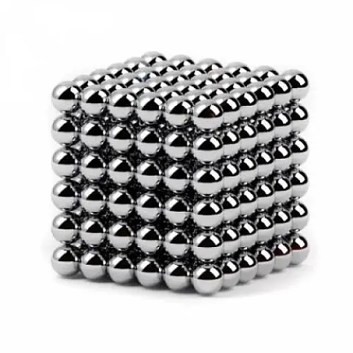 Нео Куб NeoCube 5 мм магнитная игрушка конструктор Серебро