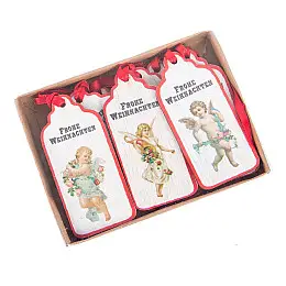 Комплект елочных игрушек Elso Новогодние ангелочки 9шт.(032NY)