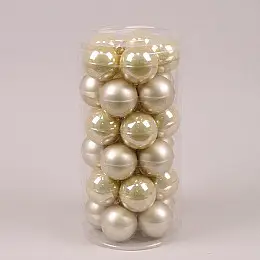 Шарики стеклянные Flora D-5,7 см. 30 шт.(44582)