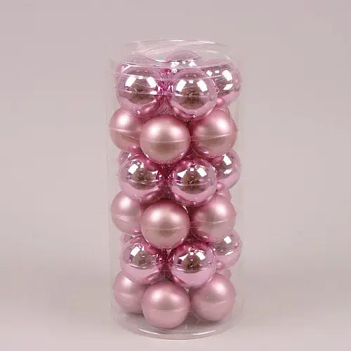 Шарики стеклянные Flora D-5,7 см. 30 шт.(44585)