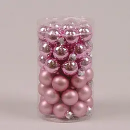 Шарики стеклянные Flora D-2,5 см. 48 шт.(44526)
