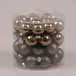 Шарики стеклянные Flora D-3 см. 45шт.(44542)