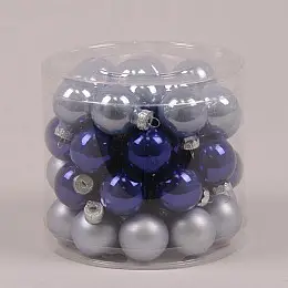 Шарики стеклянные Flora D-3 см. 45шт.(44546)