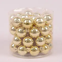 Шарики стеклянные Flora D-3 см. 45шт.(44551)