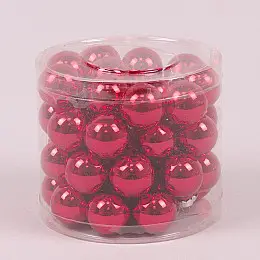 Шарики стеклянные Flora D-3 см. 45шт.(44552)