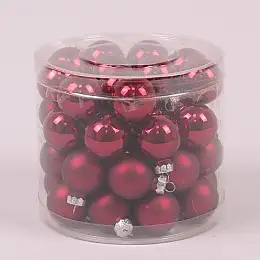 Шарики стеклянные Flora D-3 см. 45шт.(44553)