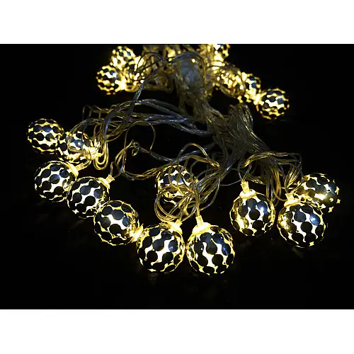 Гирлянда Gonchar Серебро Мячик 20 LED 5 м Теплый белый (MR35787)