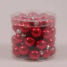 Шарики стеклянные Flora D-3 см  45шт (44608)