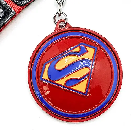 Брелок на рюкзак Jsstore Супермен Круглый Красный
