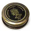 Компас морской бронзовый None "Victorian pocket compas" диаметр 8 см (DN29275)