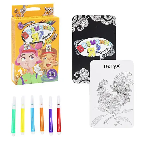 Карточная игра Dankotoys Возможно Я? Scetch рус (G-MI-05-01)