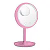 Зеркало с подсветкой и вентилятором Beauty Breeze Mirror 22х16х2см Розовый