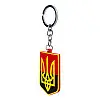 Брелок на ключи Magnet резиновый Герб Украины Трезубец 5,5x4,1x0,3 см Черно-красный (19411)