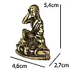 Статуя HandiCraft Миларепы Древний тибетский античный стиль 5,4 см Бронзовый (26789)