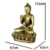Статуэтка HandiCraft Будда в жесте «Абхая-мудра» 13.6 см (26795)