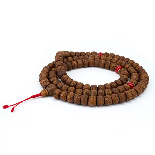 Чётки HandiCraft "Боддхичитта" из семян дерева Зизифус Ziziphus Budhensis обточенные 14 мм (26710)