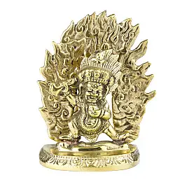 Статуя HandiCraft Махакалы тиб. Бернаг Чен Бронза Непал 9 см (26760)