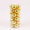 Шарики стеклянные Flora D 5,7 см 30 шт Золотистый (44574)