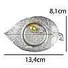 Подставка для благовоний Kathmandu Улитка на листе 8.1x13.4 см Серебристый (23484)