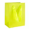 Сумочка подарочная бумажная с ручками Gift bag Diamants 14х11х6.5 см Лимонный (19383)