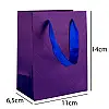 Сумочка подарункова паперова з ручками Gift bag Diamants 14х11х6.5 см Фіолетовий (19386)