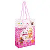 Сумочка подарочная пластиковая с ручками Gift bag Собачки 17х12х5.5 см Розовый (13949)