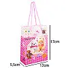 Сумочка подарочная пластиковая с ручками Gift bag Собачки 17х12х5.5 см Розовый (13949)