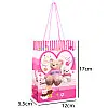 Сумочка подарочная пластиковая с ручками Gift bag Мягкая игрушка 17х12х5.5 см Розовый (27326)