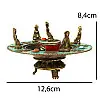 Подставка для благовоний HandiCraft Пять будд Медь Инкрустация камнями 12.6 х 8.4 см (26935)