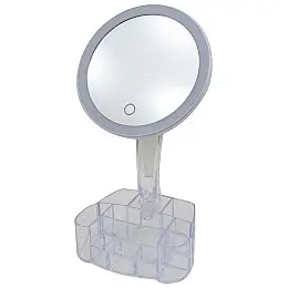 Косметическое зеркало с LED подсветкой RIAS HH098 26LED 360° с органайзером (3_01549)