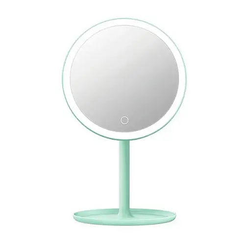 Зеркало с LED подсветкой круглое WS W8 Green (10542-hbr)