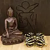 Двойной скрещенный ваджр (дордже) HandiCraft Бронза Девять спиц 11 см (25976)