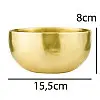 Тибетська співоча чаша Singing bowl Ручна холодна ковка 15,5/15,5/8 см Бронза матова (26555)