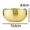 Поющая чаша Тибетская Singing bowl Ручная холодная ковка 15,6/15,6/8,4 см Бронза матовая (26557)
